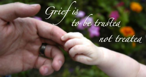 Grief quote and photo.