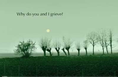 Title photo: Why do you and I grieve?